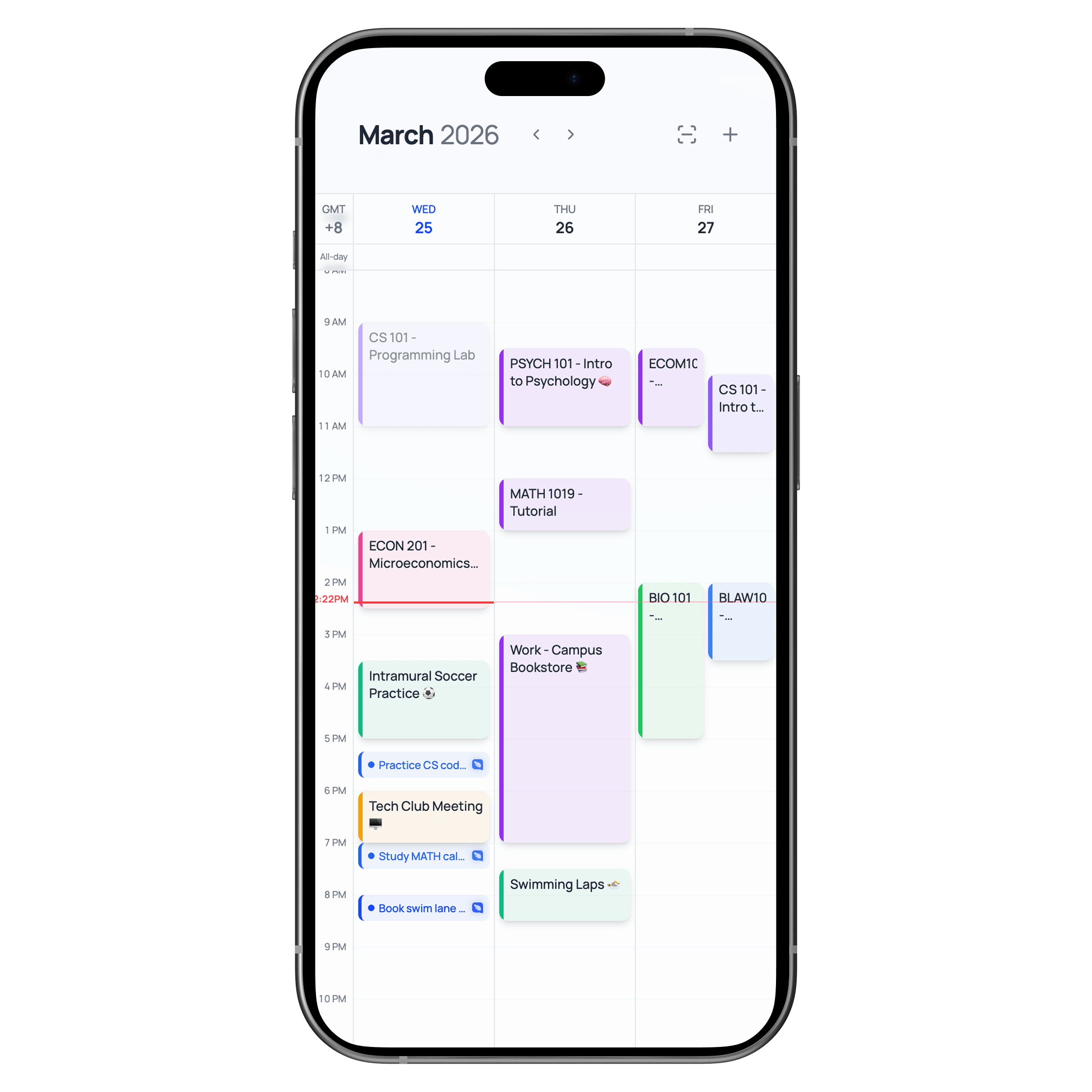 Complete calendar with all events
